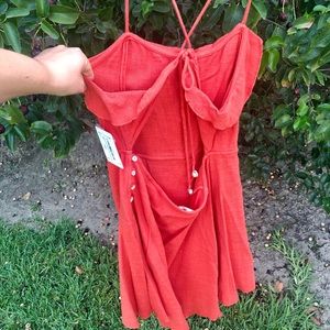 Free People coral dress-new with tags